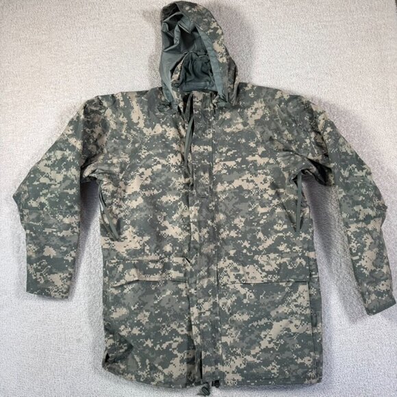 US Army Parka Cold Weather Universal Camouflage Sz Medium Long Tactical Hunting - Picture 1 of 13